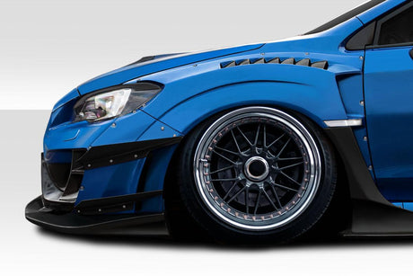 Extreme Dimensions Duraflex VRS Wide Body Front Fenders - 8 Piece - 2015-2021 WRX STI