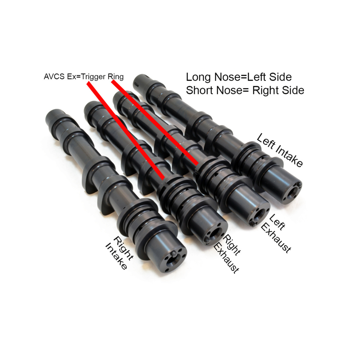 GSC Power Division S1 Billet Camshaft Set EJ257 Dual AVCS - 2008-2021 Subaru STI