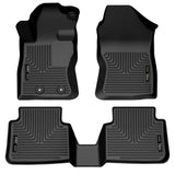 Husky Liners Weatherbeater Black Front & 2nd Seat Floor Liners - 2024 Subaru Crosstrek
