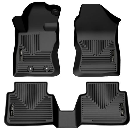 Husky Liners Weatherbeater Black Front & 2nd Seat Floor Liners - 2024 Subaru Crosstrek
