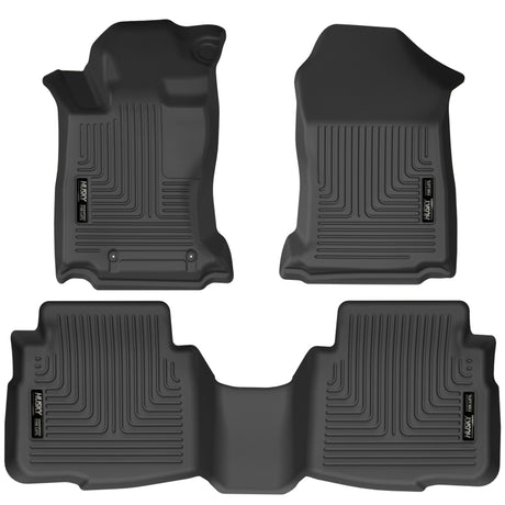 Husky Liners WeatherBeater Black Front & 2nd Seat Floor Liners - 2020 Subaru Outback