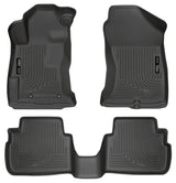 Husky Liners Weatherbeater Black Front & 2nd Seat Floor Liners - 2017 Subaru Impreza