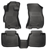 Husky Liners Weatherbeater Black Front & 2nd Seat Floor Liners - 2015 Subaru Outback