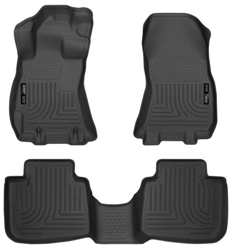 Husky Liners WeatherBeater Front & 2nd Seat Black Floor Liners - 2013 Subaru Outback