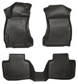 Husky Liners Weatherbeater Black Front & 2nd Seat Floor Liners - 2014 Subaru Forester