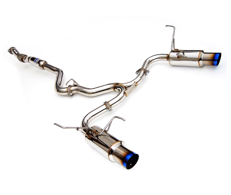 Invidia N1 Twin-Outlet Titanium-Tip Cat-Back Exhaust - 2011-2014 Subaru WRX / STI Sedan