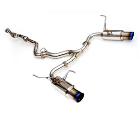 Invidia N1 Twin-Outlet Titanium-Tip Cat-Back Exhaust - 2011-2014 Subaru WRX / STI Sedan