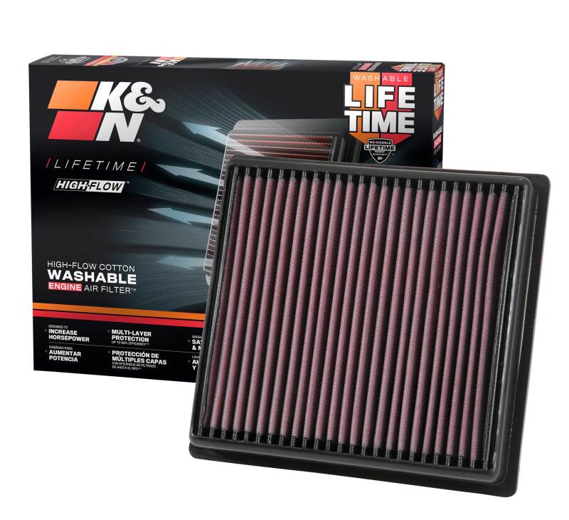 K&N L4-2.0L F / I Drop In Replacement Air Filter - 2017 Subaru Impreza