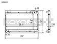 Koyo 1.8 / 2.2L (MT) Radiator - 1993-1998 Subaru Impreza