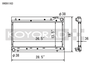 Koyo RS Performance Radiator - 1999-2002 Subaru Forester