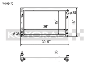 Koyo 2.0L Non-Turbo / 2.5L Non-Turbo Aluminum Radiator - 2018-2022 Subaru Crosstrek