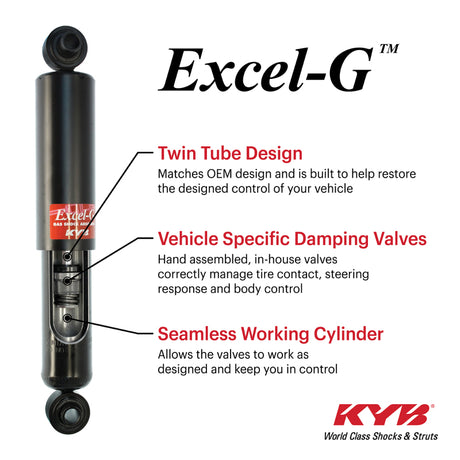KYB Excel-G Gas Strut - Front Left - 2013-2014 Subaru Legacy