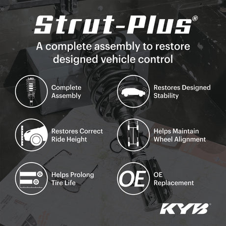 KYB Strut-Plus Strut- Front Left - 2010-2012 Subaru Legacy