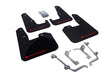 Rally Armor 2008-14 Subaru STI Black UR Mud Flap Red Logo mud flap set