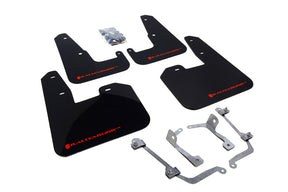 Rally Armor 2008-14 Subaru STI Black UR Mud Flap Red Logo mud flap set