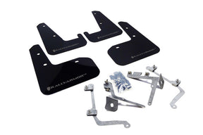 Rally Armor 2011-14 Subaru STI & WRX Sedan Black UR Mud Flap Grey Logo mud flap set