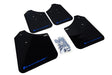 Rally Armor 2002-07 Subaru WRX STI Black UR Mud Flap Blue Logo mud flap set