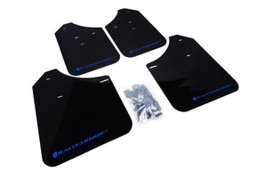 Rally Armor 2002-07 Subaru WRX STI Black UR Mud Flap Blue Logo mud flap set