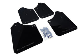 Rally Armor 2002-07 Subaru WRX STI Black UR Mud Flap Grey Logo mud flap set