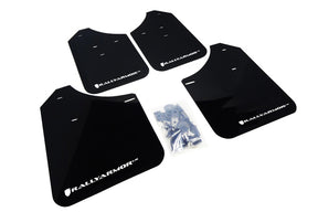 Rally Armor 2002-07 Subaru WRX STI Black UR Mud Flap White Logo mud flap set