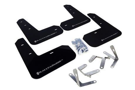 Rally Armor 2013-17 Subaru BRZ Mud flap Silver logo mud flap set