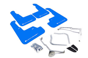 Rally Armor 2015-21 Subaru WRX & STI Blue UR Mud Flap White Logo mud flap set