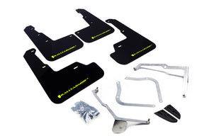 Rally Armor 2015-21 Subaru WRX & STI Black UR Mud Flap Caliper Green Logo mud flap set