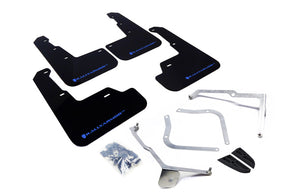 Rally Armor 2015-21 Subaru WRX & STI Black UR Mud Flap Light (Hyper) Blue Logo mud flap set