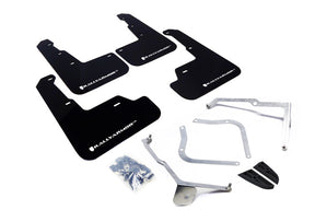 Rally Armor 2015-21 Subaru WRX & STI Black UR Mud Flap White Logo mud flap set