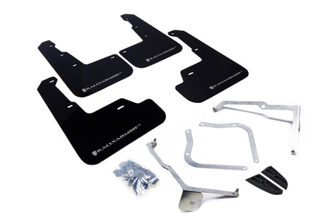 Rally Armor 2015-21 Subaru WRX & STI Black UR Mud Flap Silver Logo mud flap set