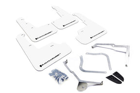 Rally Armor 2015-21 Subaru WRX & STI White UR Mud Flap Black Logo mud flap set