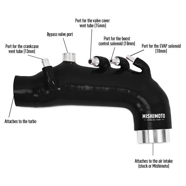 Mishimoto Silicone Induction Hose - 2008-2014 Subaru WRX