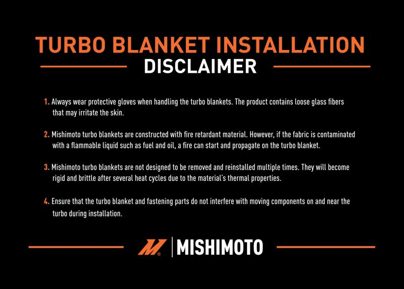 Mishimoto Turbo Blanket - 2015-2021 Subaru WRX