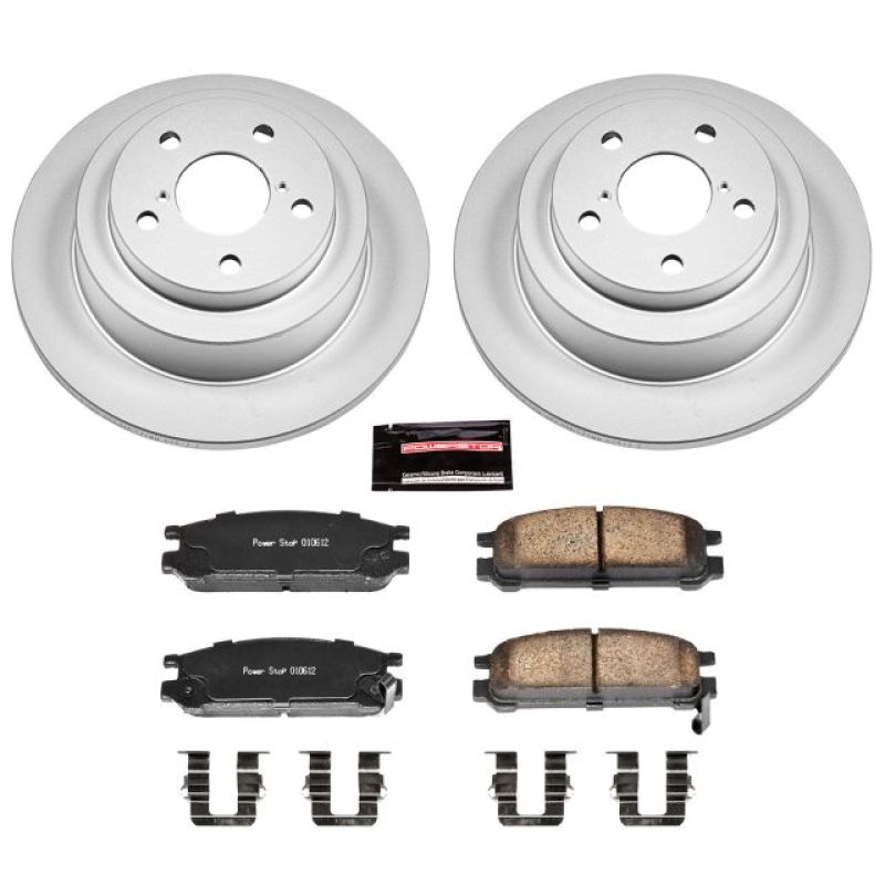 PowerStop Rear Z17 Evolution Geomet Coated Brake Kit - 1993-1996 Subaru Impreza
