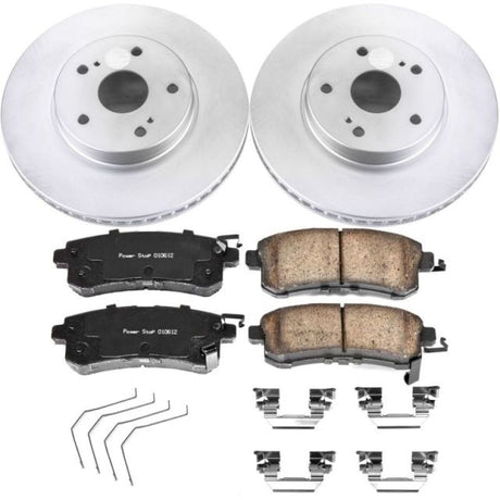 PowerStop Front Z17 Evolution Geomet Coated Brake Kit - 2015-2018 Subaru Legacy