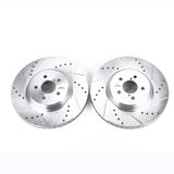 PowerStop Front Evolution Drilled & Slotted Rotors - Pair - 2014-2018 Subaru Forester