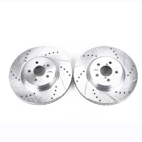 PowerStop Front Evolution Drilled & Slotted Rotors - Pair - 2014-2018 Subaru Forester