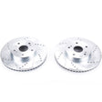 PowerStop Front Evolution Drilled & Slotted Rotors - Pair - 2015-2018 Subaru Legacy