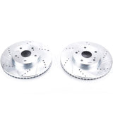 PowerStop Front Evolution Drilled & Slotted Rotors - Pair - 2015-2018 Subaru Legacy