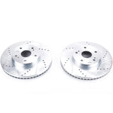 PowerStop Front Evolution Drilled & Slotted Rotors - Pair - 2015-2018 Subaru Legacy