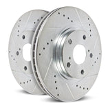 PowerStop Front Evolution Drilled & Slotted Rotors - Pair - 2015-2018 Subaru Legacy