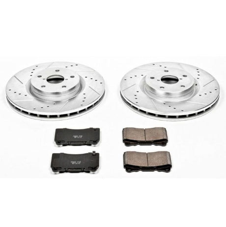 PowerStop Front Z23 Evolution Sport Brake Kit - 2005-2014 Subaru Impreza