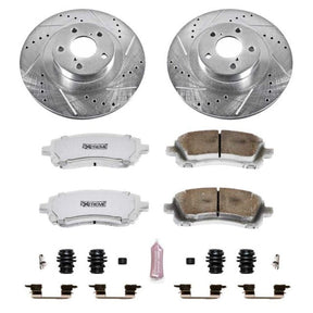 PowerStop Front Z26 Street Warrior Brake Kit - 2002-2003 Subaru Impreza