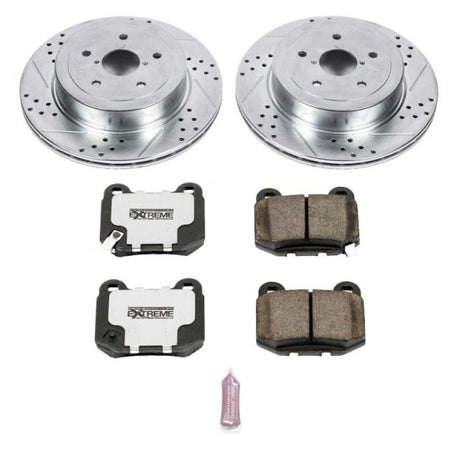 PowerStop Rear Z26 Street Warrior Brake Kit - 2005-2007 Subaru Impreza