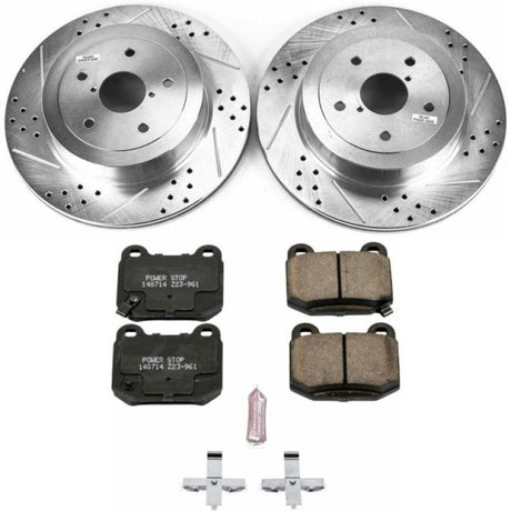 PowerStop Rear Z23 Evolution Sport Brake Kit - 2005-2007 Subaru Impreza