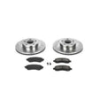 PowerStop Front Z23 Evolution Sport Brake Kit - 1997-2001 Subaru Impreza