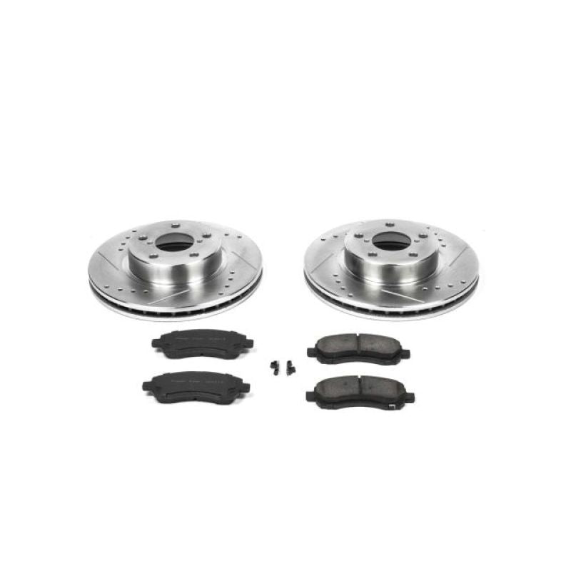 PowerStop Front Z23 Evolution Sport Brake Kit - 1997-2001 Subaru Impreza
