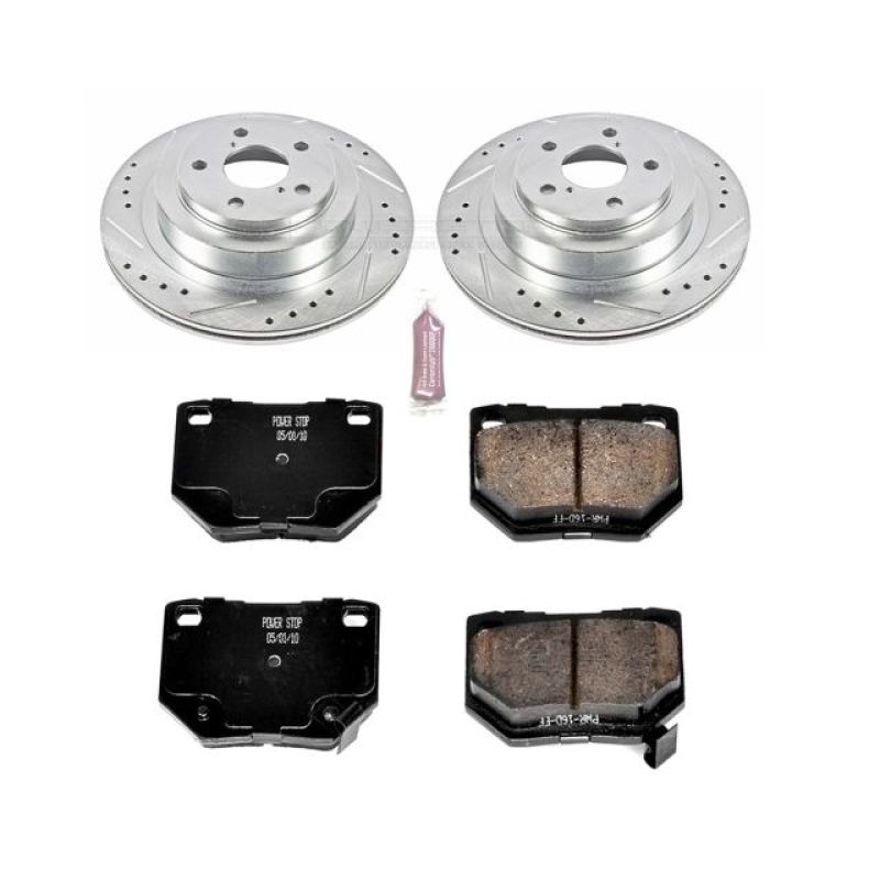 PowerStop Rear Z23 Evolution Sport Brake Kit - 2006-2007 Subaru Impreza