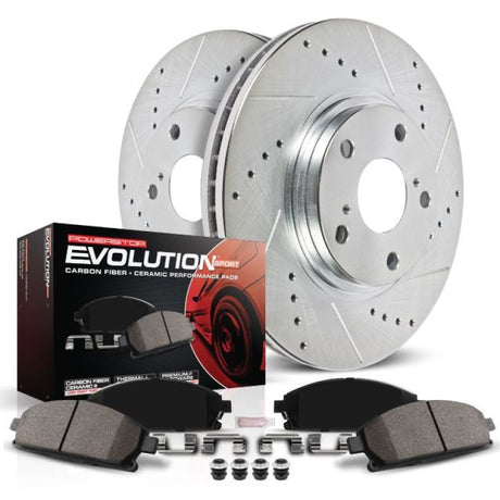 PowerStop Rear Z23 Evolution Sport Brake Kit - 2006-2007 Subaru Impreza