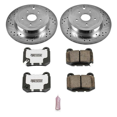 PowerStop Rear Z26 Street Warrior Brake Kit - 2008-2014 Subaru Impreza